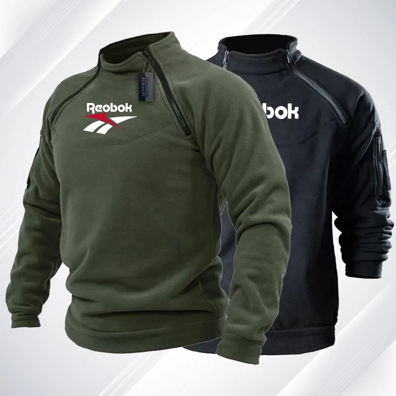 

Мужская тактическая уличная флисовая куртка, новая модная одежда для охоты, Мужская ветрозащитная теплая толстовка на молнии, походный свитер Hermal