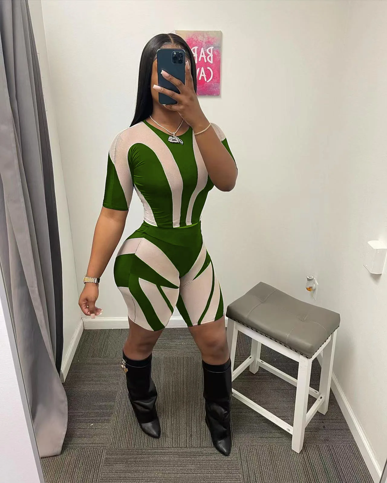 

Women Two Piece Set Outfits Sweatsuit 2022 Summer Skinny Tee and Shorts Matching Set Fitness Tracksuit