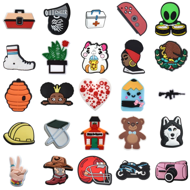 

Para Pins Men Boy Girl Women Charm Shoe Charms Packs Gifts Set Jeans Shoes Accessories Kids Wholesale Bulk Decorations for Crocs