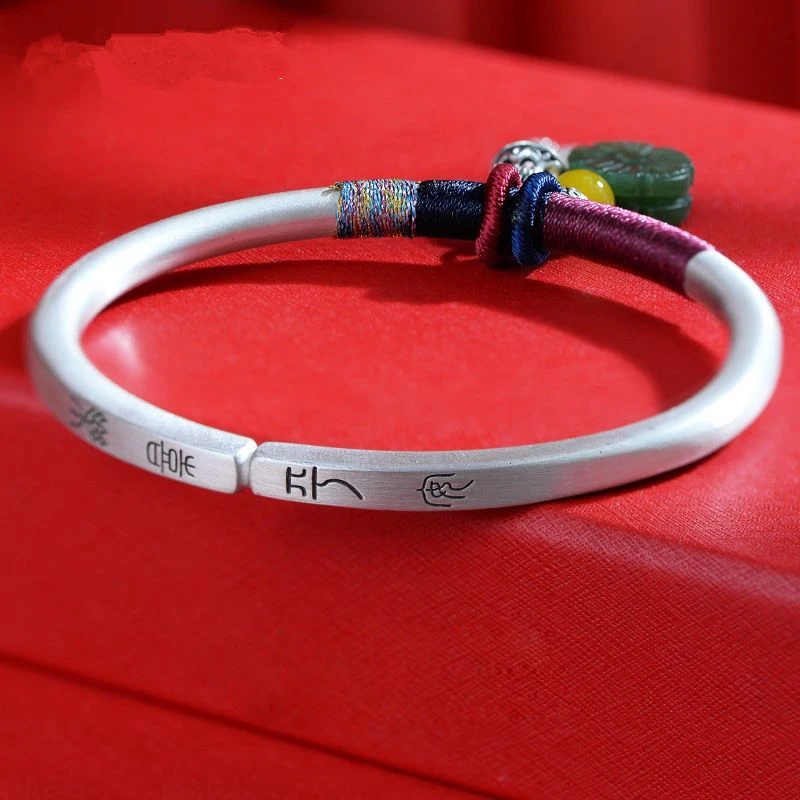

Новый женский браслет ручной работы в этническом стиле, регулируемый браслет с удовольствием, серебряный браслет для подруги