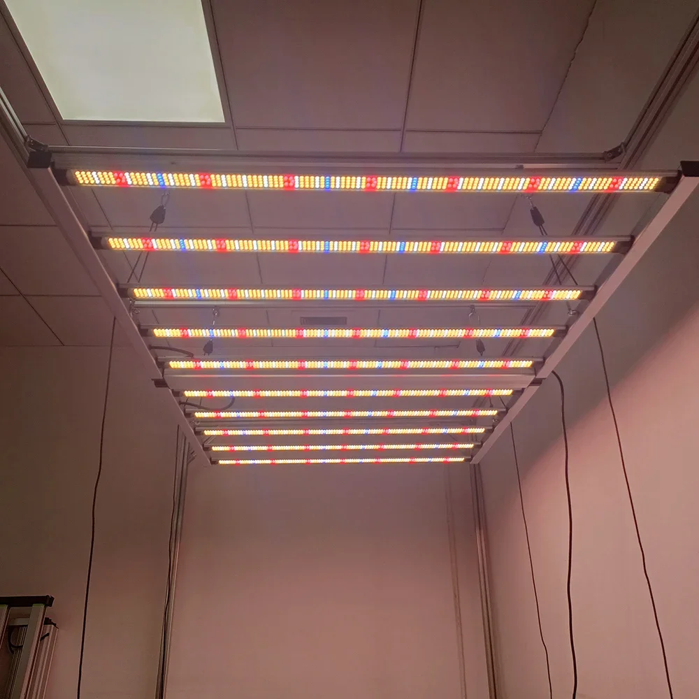Фото Быстрая доставка, интеллектуальное управление, УФ/ИК 4X4 LED фитосветильник 1200 Вт, высокопроизводительная светодиодная лента Lm301b для выращивания растений в помещении №1