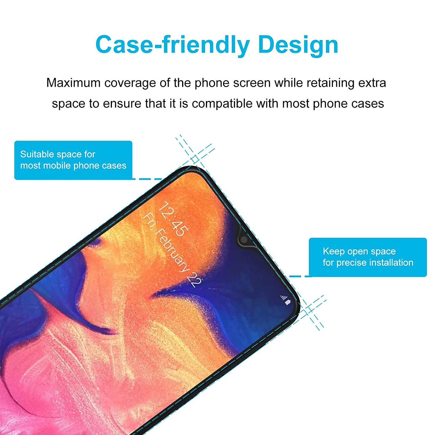 2/4Pcs Screen Protector Glass For Samsung Galaxy A40 A40s Tempered Glass Film