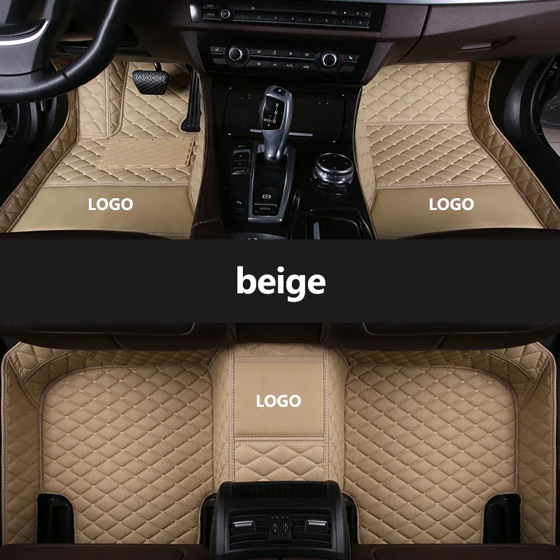 

Custom LOGO Car Floor Mats for Mitsubishi Triton All model auto Rug Carpet Footbridge accessories styling interior parts