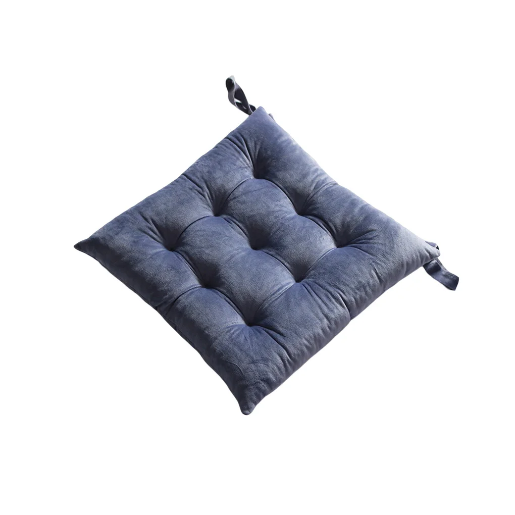 

Square Shape Chair Corduroy Butt Pads Padded Floor Cushion Anti-slide Pearl Wool Lining Backrest Mat Kitchen Office