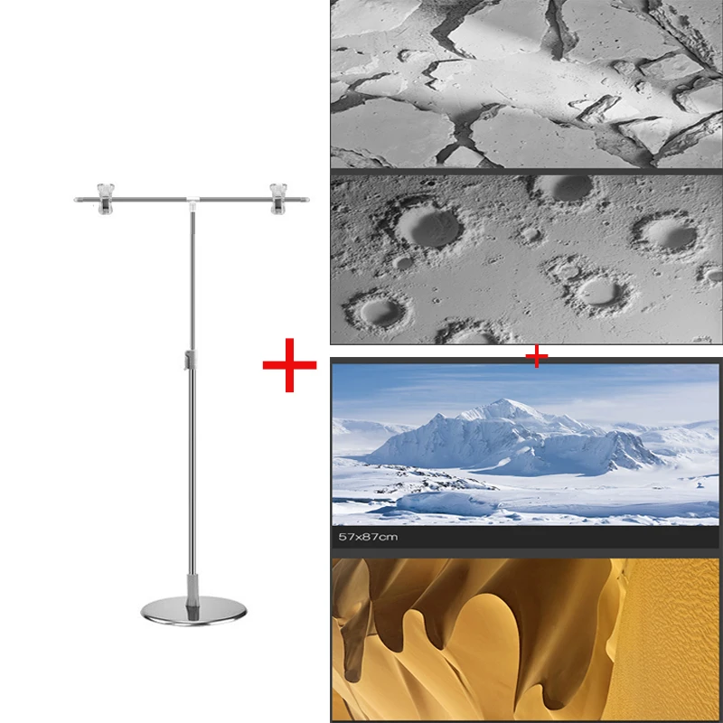 Фоны для фотосъемки с изображением белого снега мастера стоек 2 зажимами 57x87 см