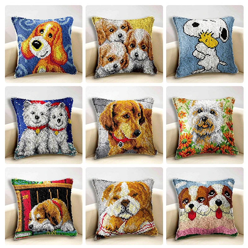 

Детский набор для вязания крючком, наволочка для коврика, напольный коврик, 3D коврик для собак и животных, шитье, рукоделие для взрослых и де...