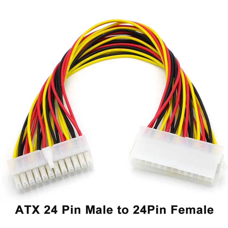 

Кабель-удлинитель питания ATX 24-контактный JCD 30 см