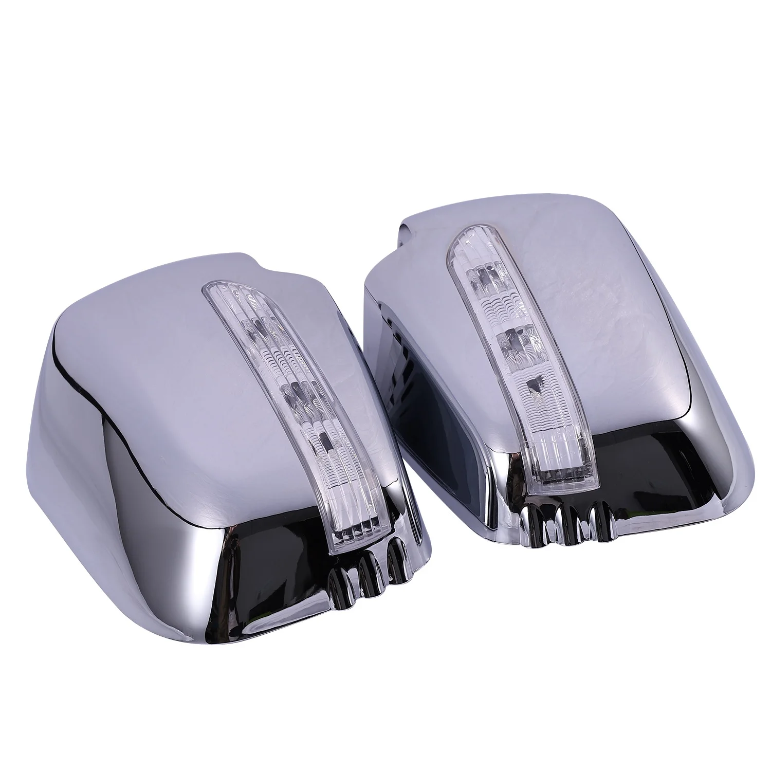 Чехлы на автомобильные дверные зеркала со светодиодом для Mitsubishi Triton L200 2005-2014 Pajero