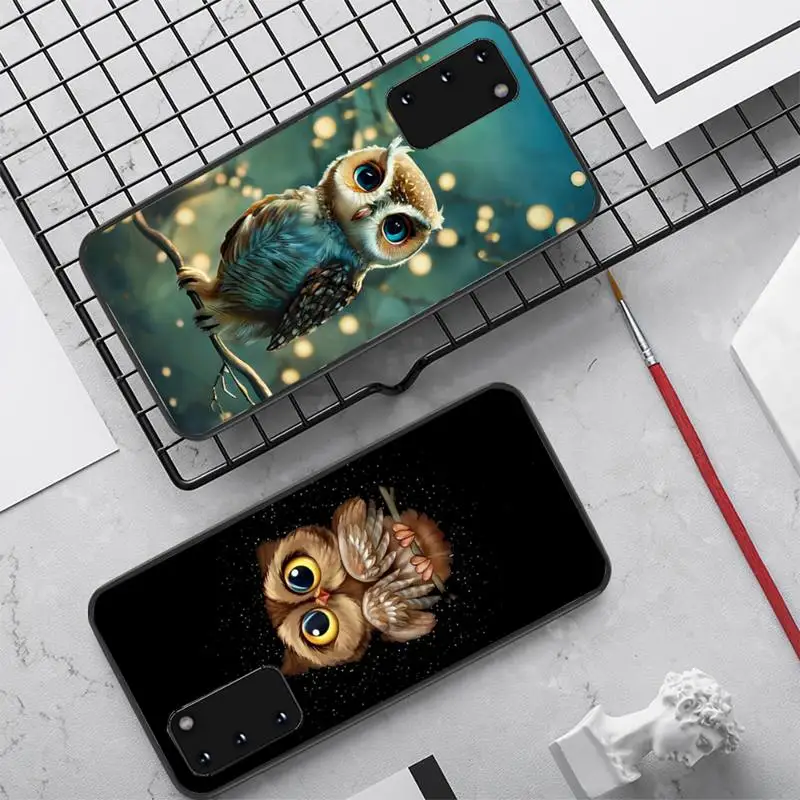 

Animal Cute Cartoon Owl Phone Case for Samsung S20 lite S21 S10 S9 plus for Redmi Note8 9pro for Huawei Y6 cover
