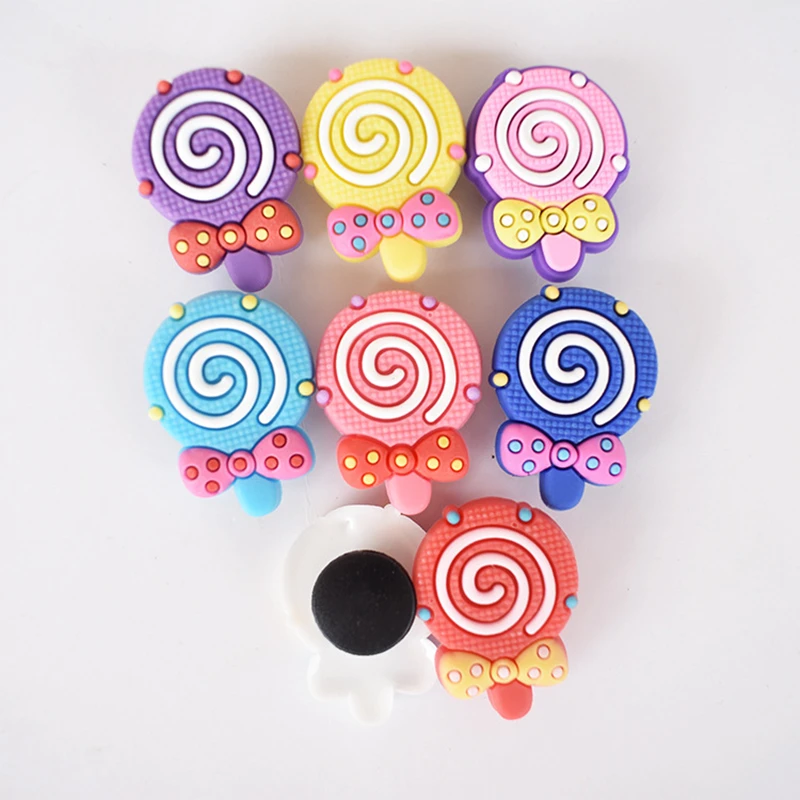 

1pc Sweety Candy PVC Shoe Charms Removable Shoes Decorations Accessories for Croc Shoe Buckle for Littel Girls Party Gifts