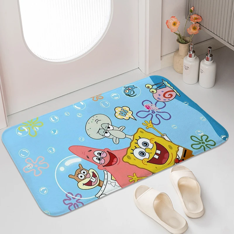 Кухонные коврики для беговой дорожки Z-SpongeBobs аниме эстетический забавный коврик