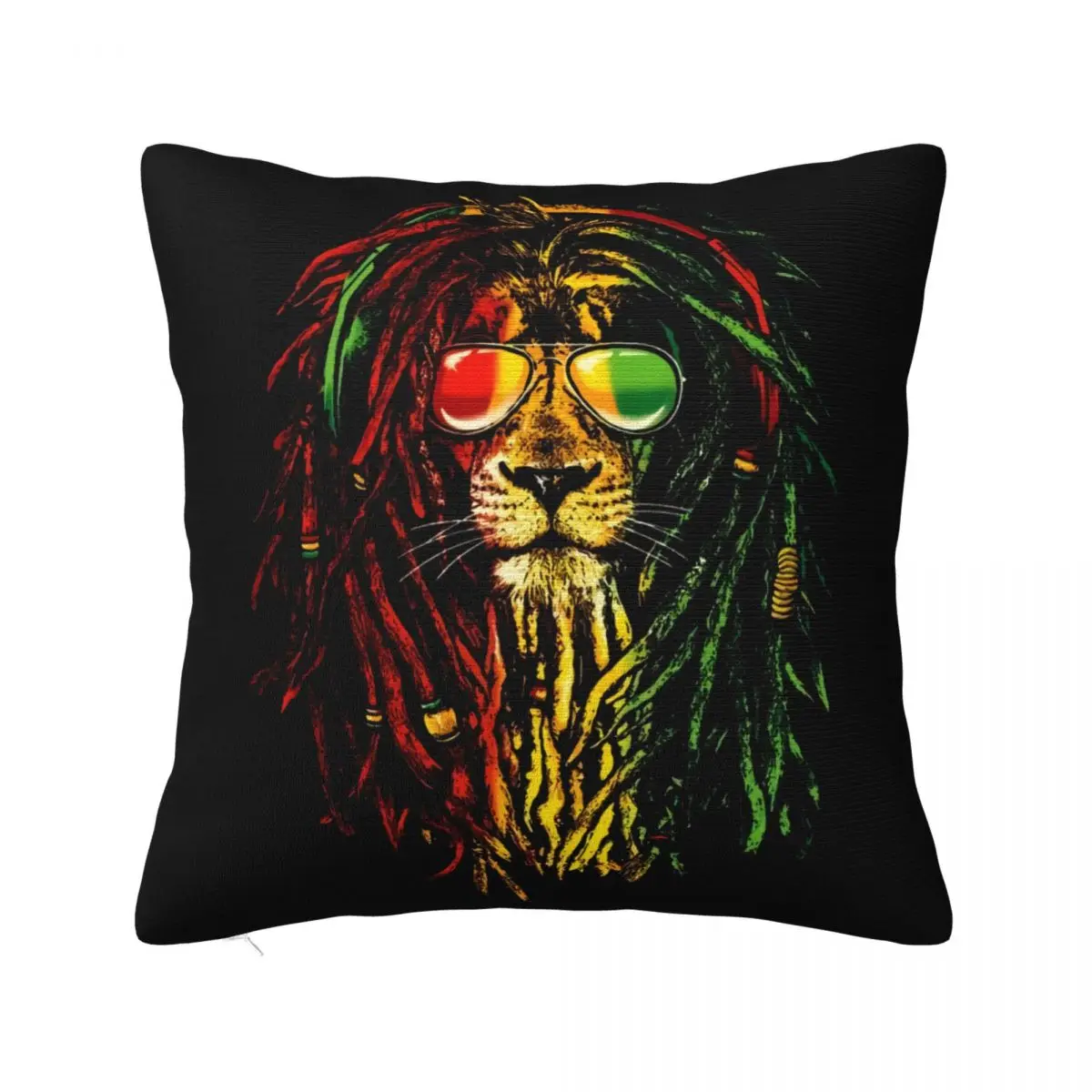 Наволочка с логотипом Rasta Singa Reggae Akar Muzik Bob Marley Dennis Brown Desmond Dekker
