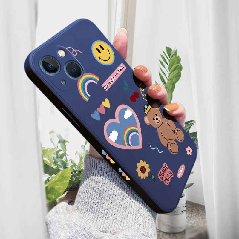 

Милый чехол для Samsung Galaxy M62, M53, M33, M22, M10, M11, M12, M31, M51, M02, задняя крышка из жидкого силикона для телефона