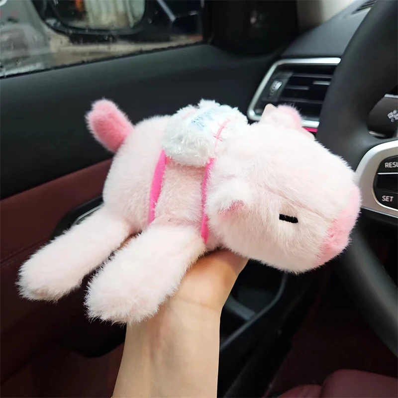 Kawaii забавная капибара плюшевое кольцо с изображением круга для женщин и девочек