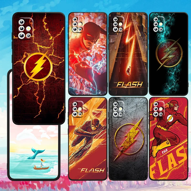 

Justice League The Flash For Samsung A73 A72 A71 A53 A52 A51 A42 A33 A32 A23 A22 A21S A13 A04 A04S A03 5G Black Phone Case