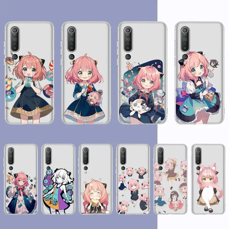 

Spy X Family Anya Forger Anime Phone Case for Samsung A51 A52 A71 A12 for Redmi 7 9 9A for Huawei Honor8X 10i Clear Case