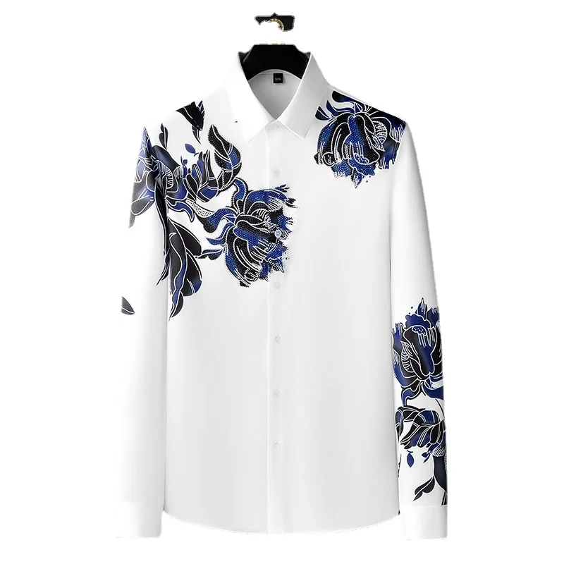 

2023 British Style Short-sleeved Shirt Men's Trend Non-iron Cultivation of A Hundred Shirts