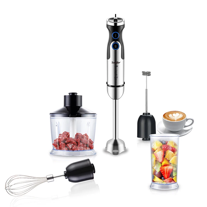 

5 In 1 Blender Electric Four-blade Ice Crushing 1000W High Power Hand Mixer Kitchen Vegetable Fruit Milk Frother Mixer Sonifer