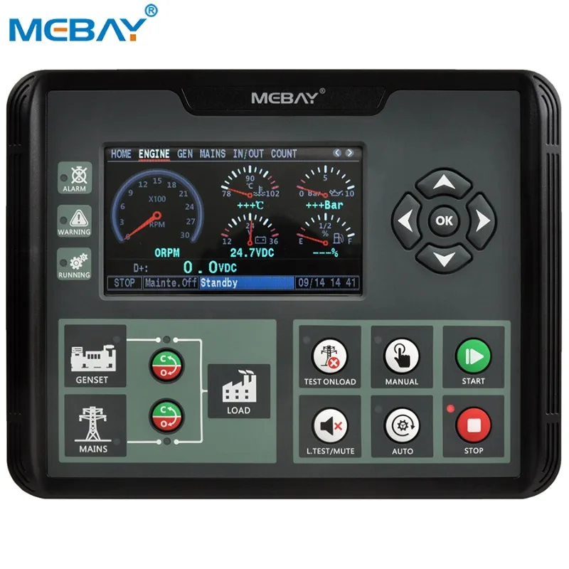 

Diesel Generator Set LCD Display ATS AMF Generator Controller DC62D