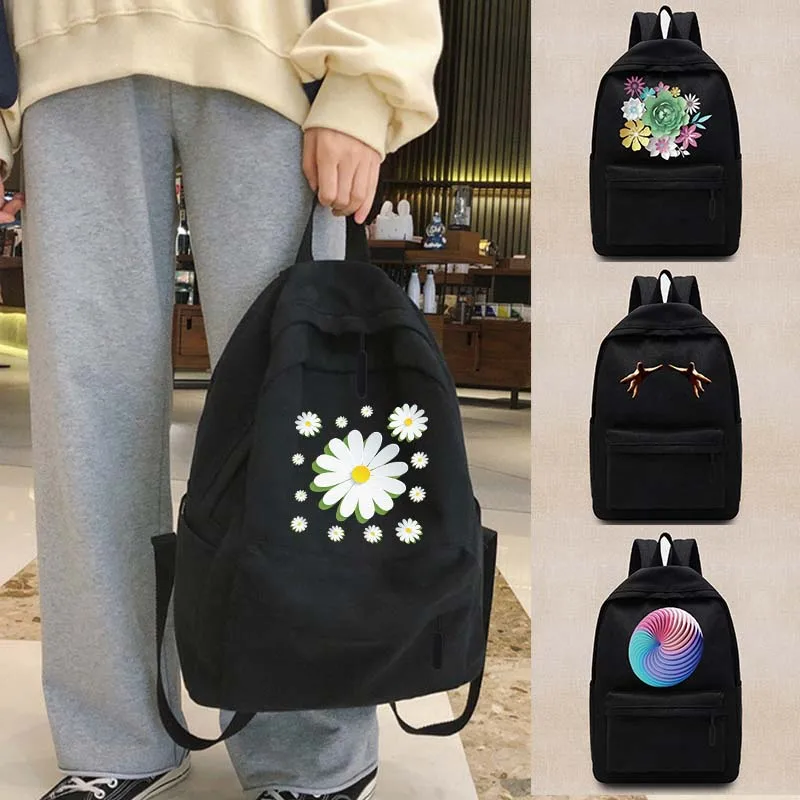 

Unisex Women's Backpack College School Bag Teen Travel Backpacks Shoulder Laptop Bags 3D Pattern Hiking Sport Foldable Knapsack