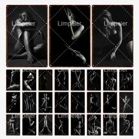 retro metal plate photo female sexy girl tin painting poster garage man cave room decor gift sign print clear bar hotel wall art