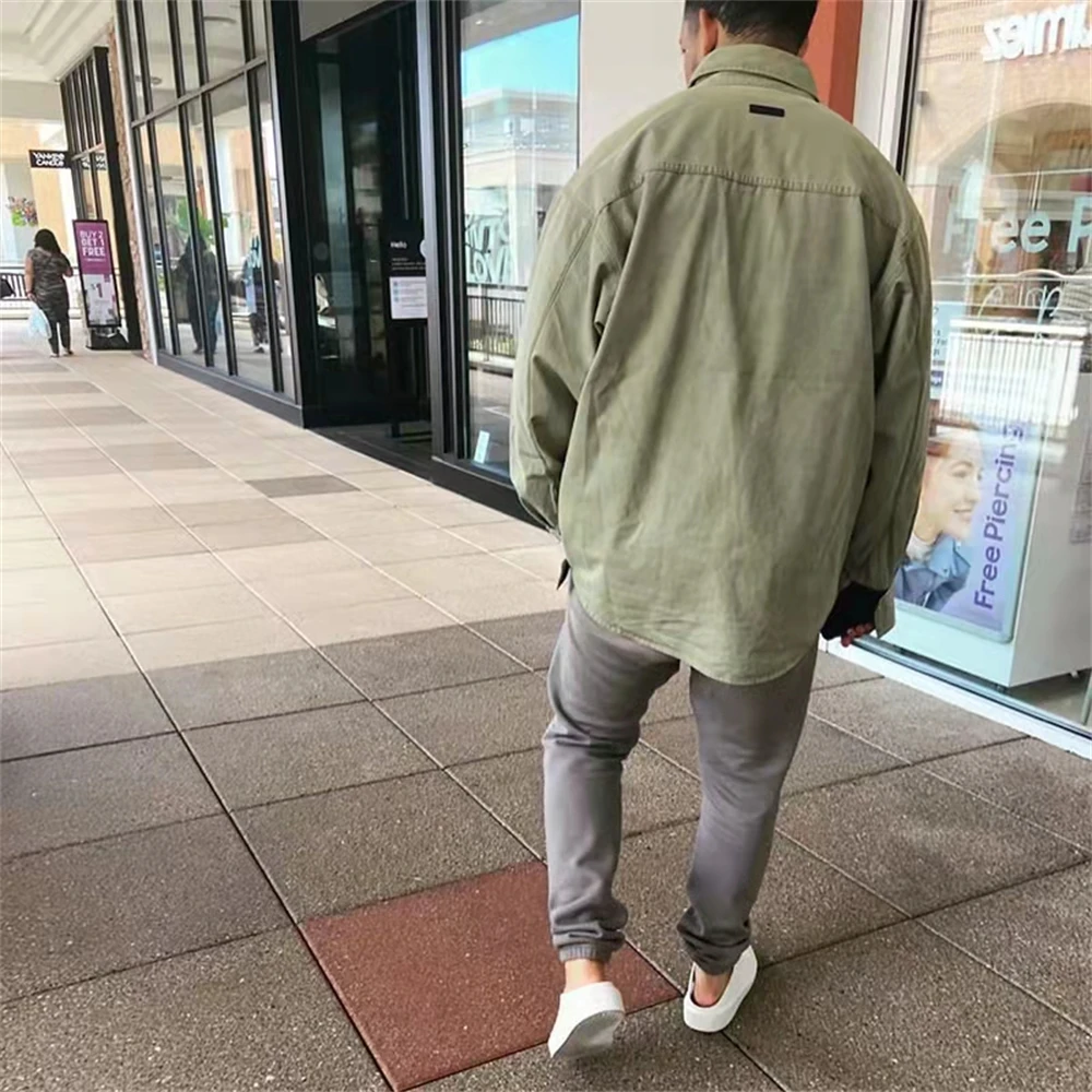 KANYE WEST европейский и американский бренд high street tide ESSENTIALS 1:1 холст мужская футболка