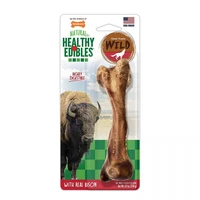 jmt nylabone natural healthy edibles wild bison chew treatsu83478