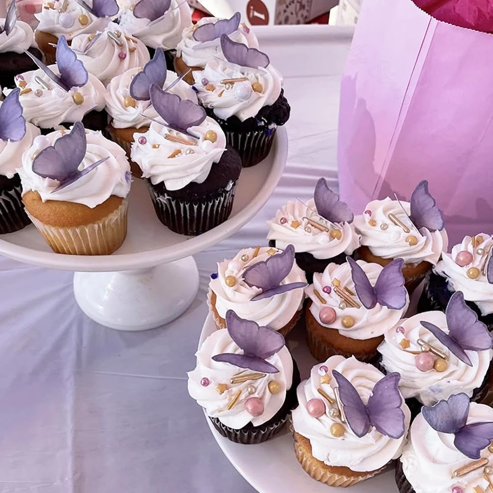 48 шт. декоративные бабочки для торта