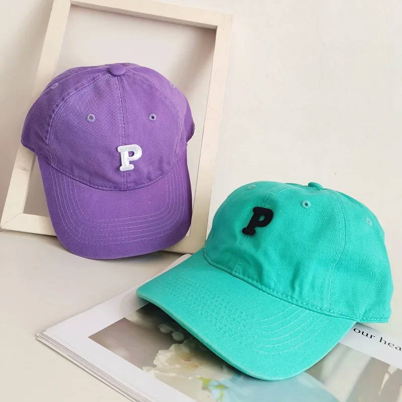 

кепка P Letter Baseball Cap for Men Women Adjustable Sun Hat Outdoor Sport Girls Dancer Hat Solidcolor Hip Hop Gorras Para Mujer