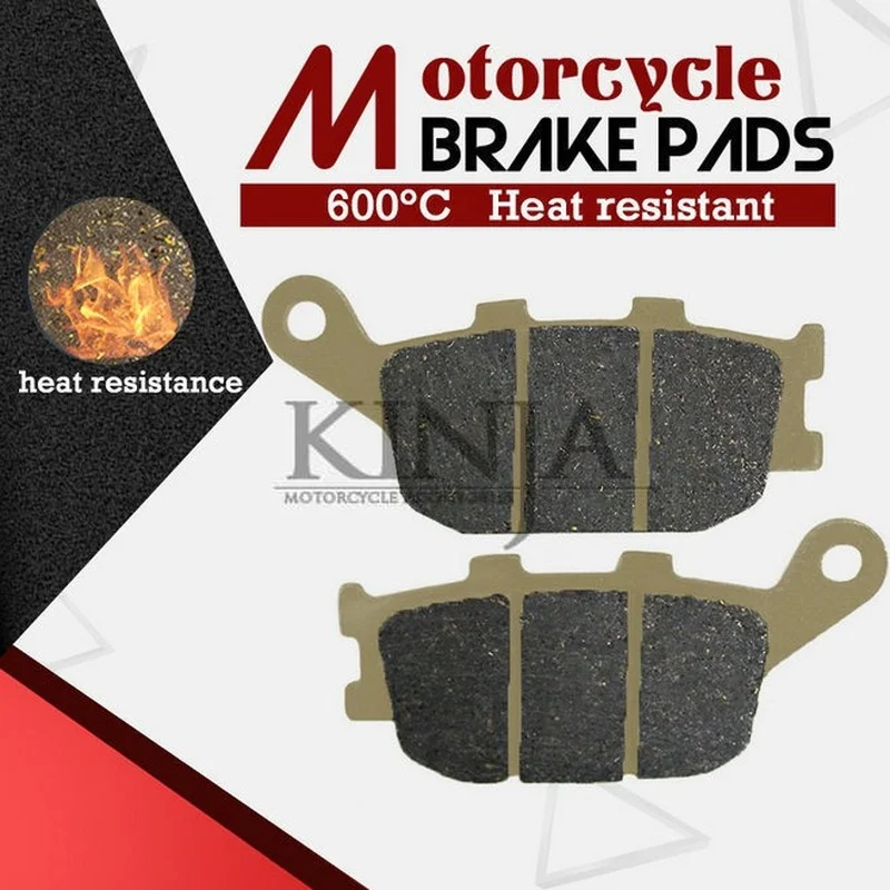 

1 Pair Motorcycle Accessories Moto Rear Brake Pads For YAMAHA YZF-R6 03-07 FZ6 Fazer 04-07 FZ6-NS FZ8 FZ1 YZF-R1SP