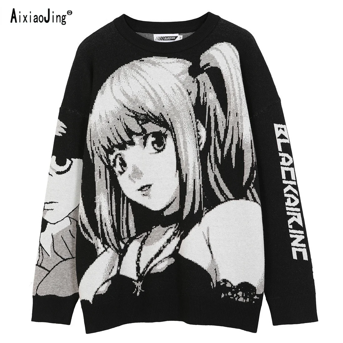 

Women's ip op Street Style arajuku Sweater Sprin Summer Retro Japanese Anime irls Knit 2022 Cotton Pullover Sweater Ladies