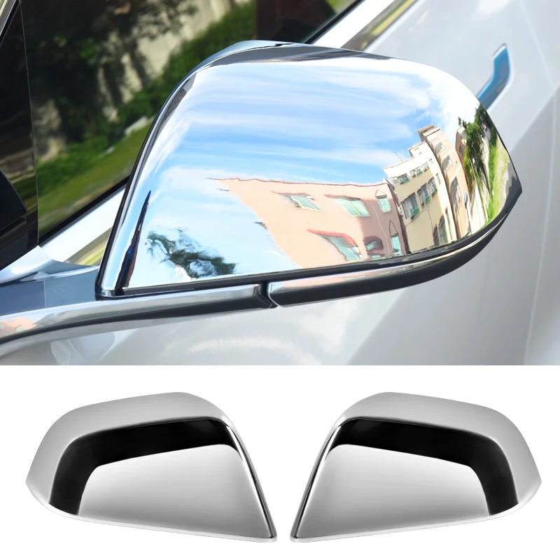 

For Tesla Model 3 Styling Exterior Accessories Decoration Plating Chrome Car Rear Vew Electroplated Mirror Shell Cover