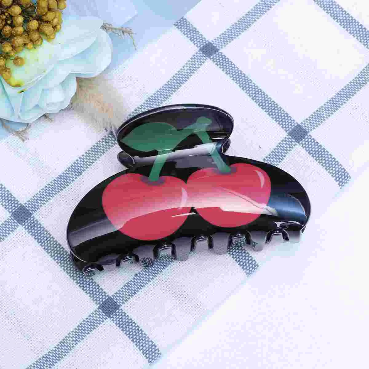 

1pc Hair Claw Fruit Shape Acrylic Jaw Clip Ponytail Holder for Ladies