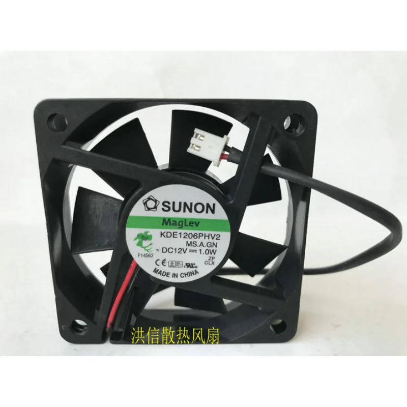 Новый вентилятор охлаждения для SUNON KDE1206PHV2 12 В постоянного тока 1,0 Вт, Магнитная подвеска, бесшумный охлаждающий вентилятор 6015 60x60x15 мм