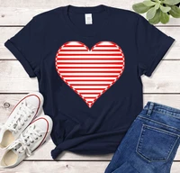 love heart red shirt valentines day t shirt gift for her anniversary gift love heart print gift for wife for her 100 cotton