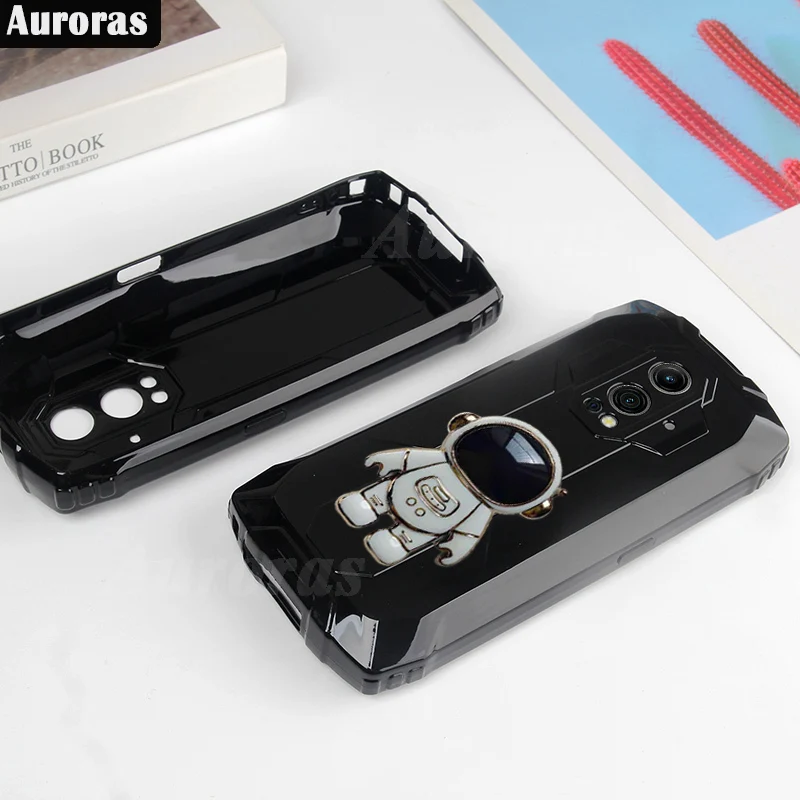 Auroras для Blackview BV9300 фото с держателем астронавта зеркальный Гладкий силиконовый