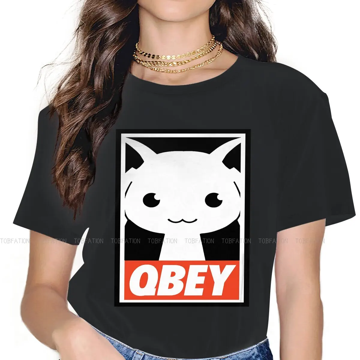 

Qbey Essential TShirt For Women Puella Magi Madoka Magica Anime Tees Fashion Lady T Shirt 5XL Soft Print Loose