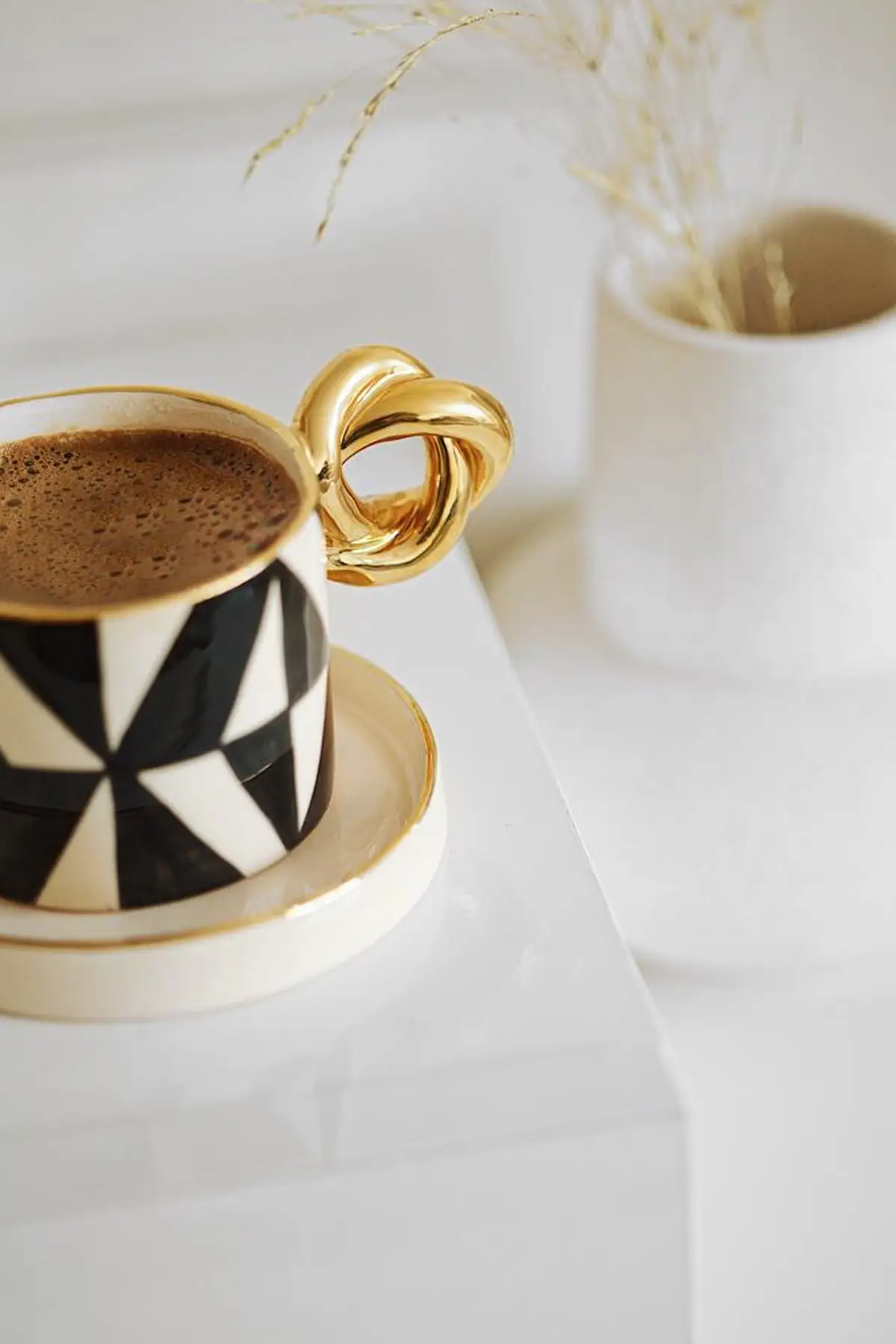 Ceramic Handmade Hand Painting Gold Decorated Turkish coffee Cup | Дом и сад