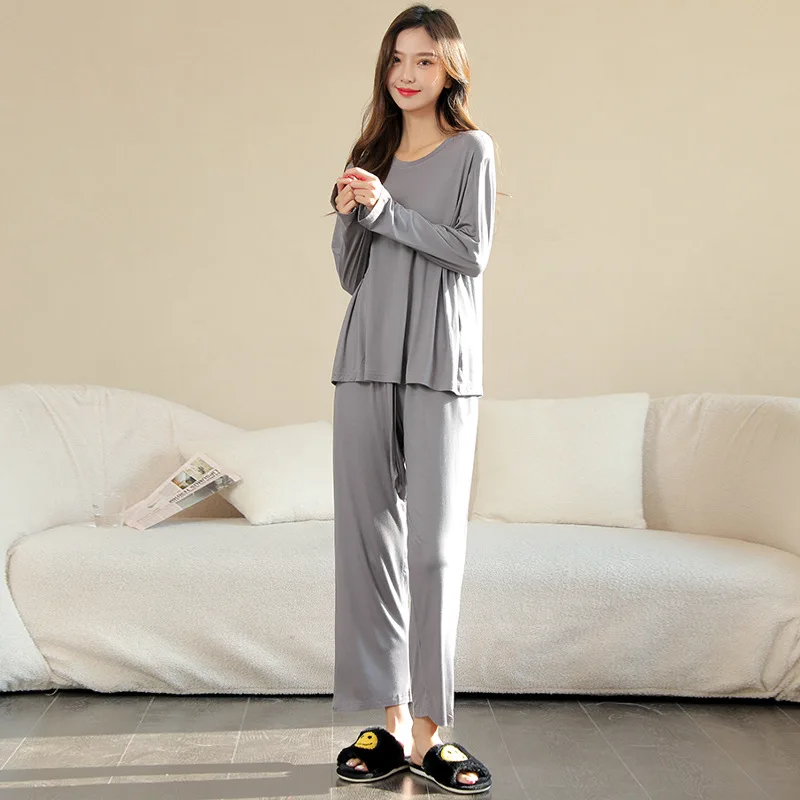 Pajamas for Women Spring and Summer Thin Fashion Home Service Can Be Worn Outside Plus Size Suit Comfortable and Soft Sleepwear