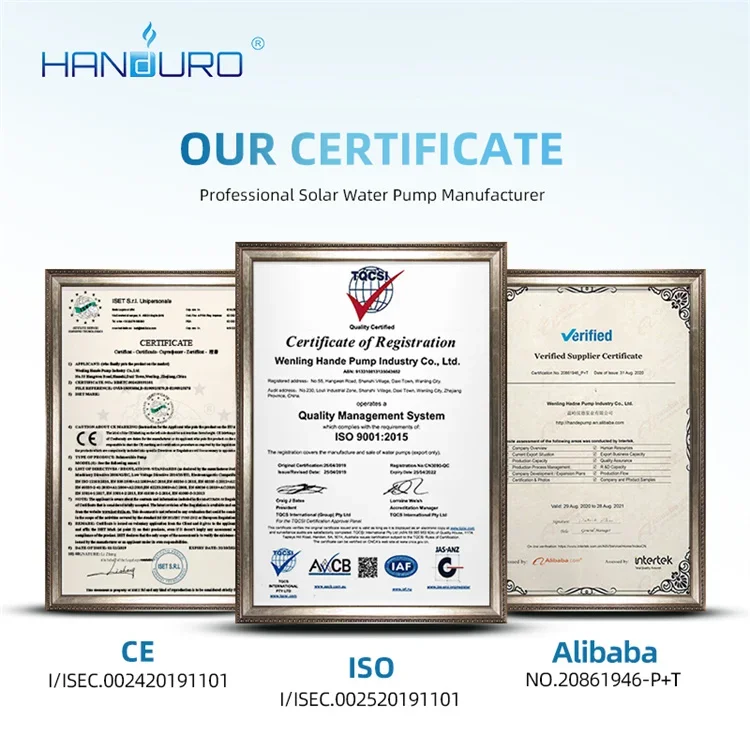 Погружная водяная насосная система на солнечной батарее с винтовым креплением 150