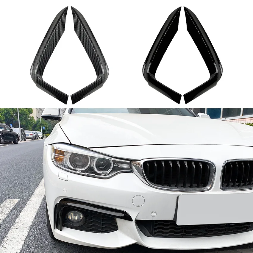 

Front Air Knife Fog Light Protector Exterior Decoration Car Sticker Modification For BMW 4 Series F32 F33 F36 M-Sport 2014-2020