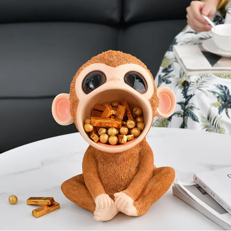 

Decoration Nordic Monkey Tray Porch Key Storage Ornaments Home Decor Accessories Creative Housewarming Wedding Gift