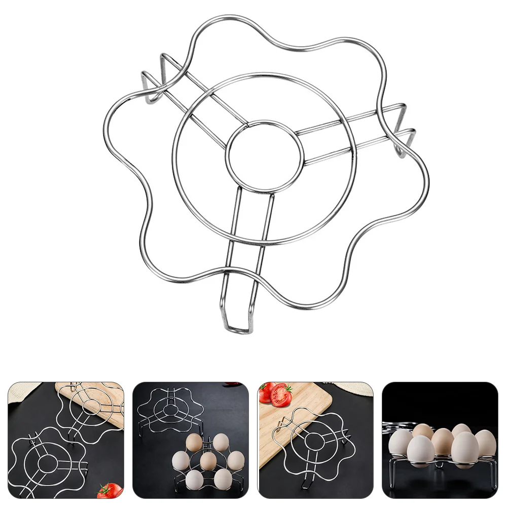 

Rack Steamer Pot Stand Steam Steamingstainless Canning Steel Roundcooking Stove Trivet Hot Pressure Basket Gas Cake Wiretray