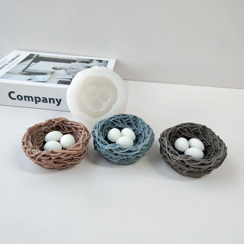 3D форма в виде птичьего гнезда милое украшение для поделок птиц силиконовая