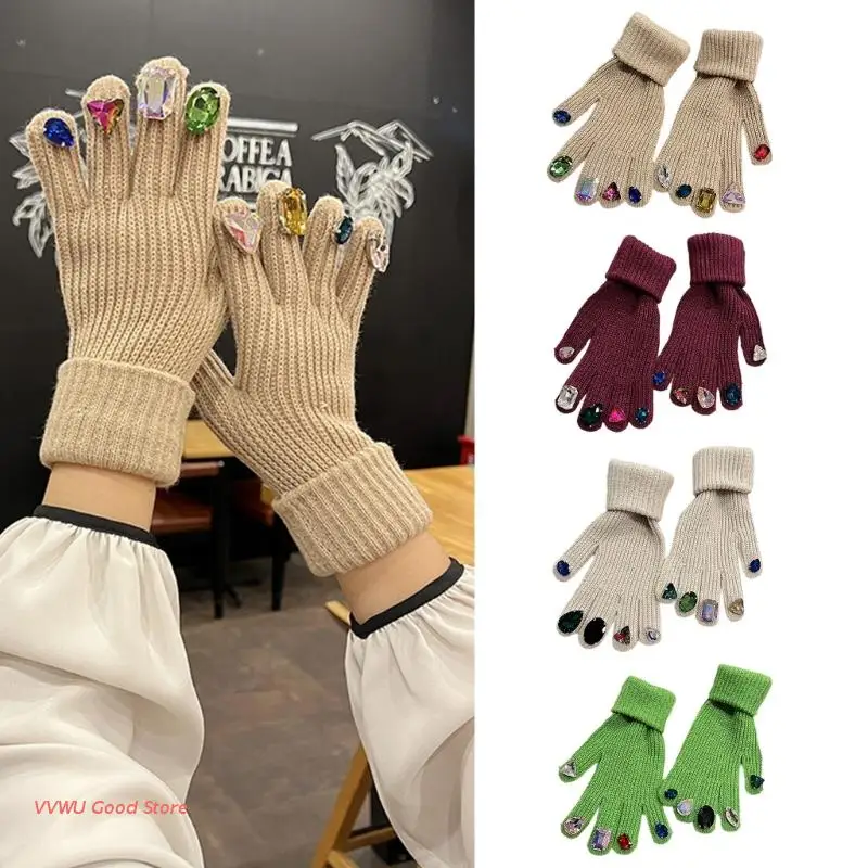 

Gloves Touchscreen Gloves Knit Gloves Women Anti-Slip Knit Gloves
