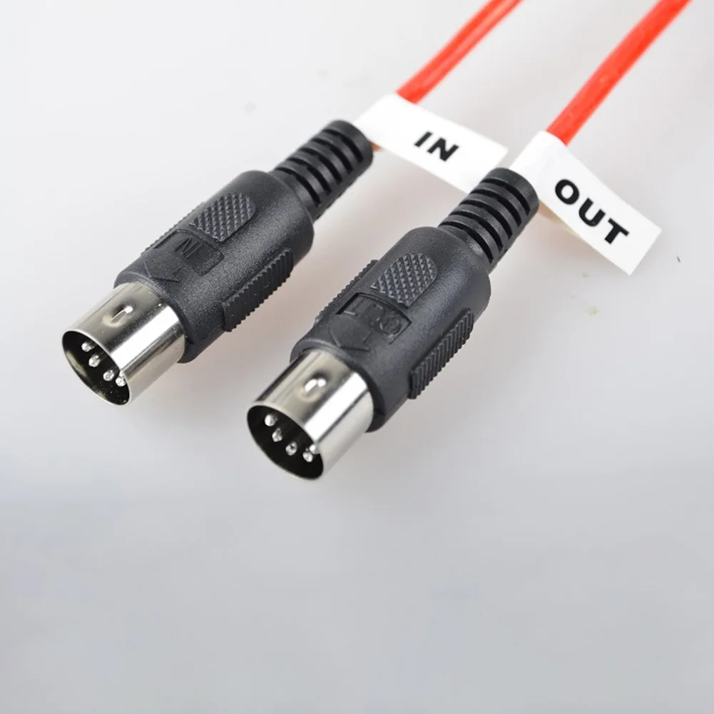 

10-футовый миди-кабель, 5-контактный разъем Din, штекер-штекер для электрической клавиатуры пианино, свинцовый музыкальный кабель для редактир...