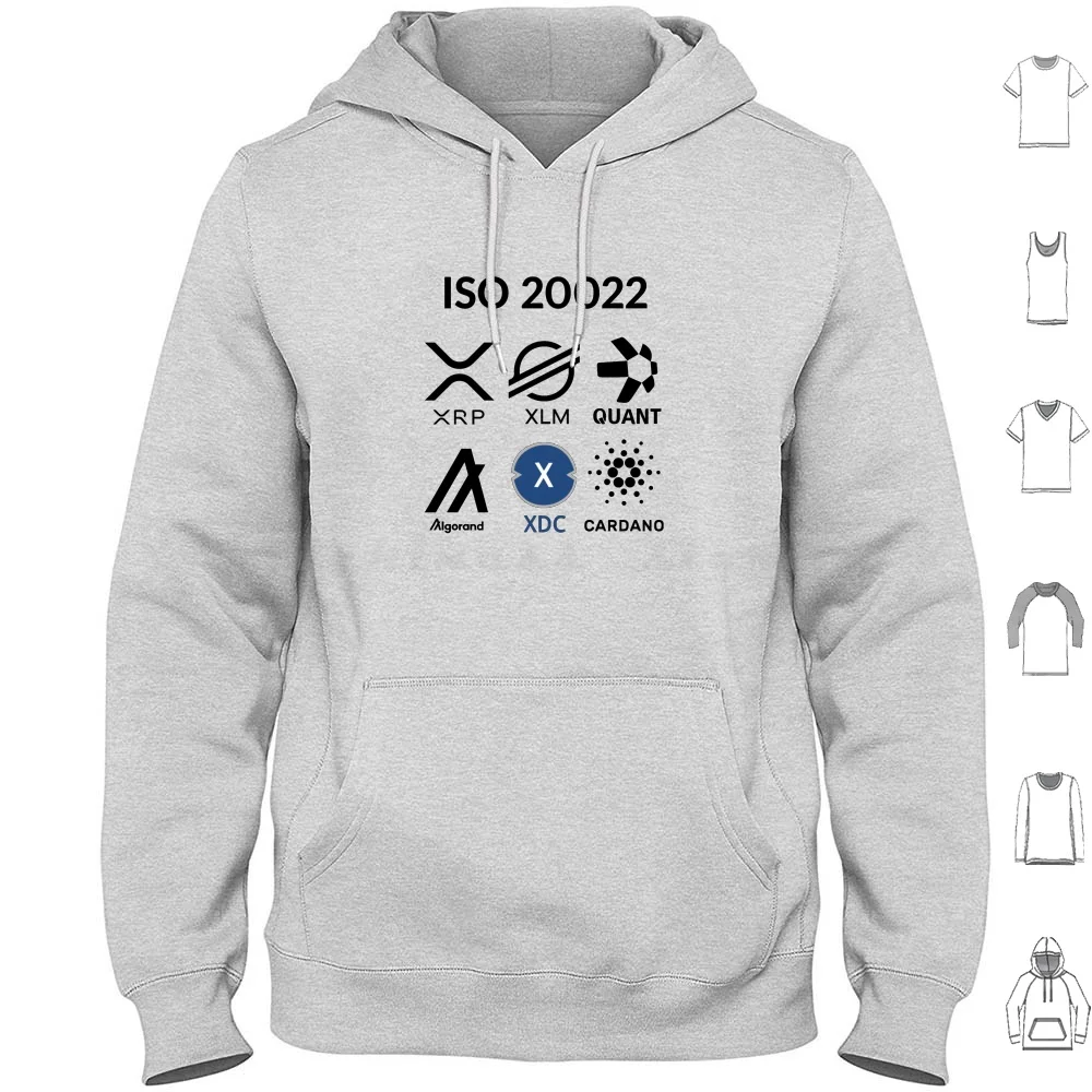 

Толстовки с капюшоном с длинным рукавом Iso20022, соответствуют стандарту Qnt, Xrp, Xlm, Xdc