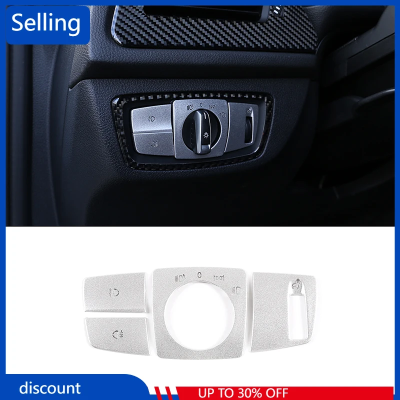 

For BMW 1 Series 2 Series 3 Series X5X6 Headlight Switch Button Decoration Sequin Patch Interior Modification Accessories fast