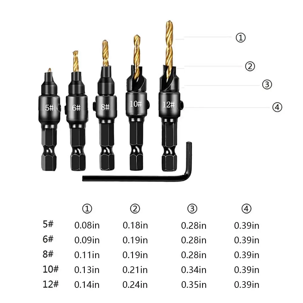 Деревообрабатывающие фаски сверлильные инструменты набор сверл с заглушкой по