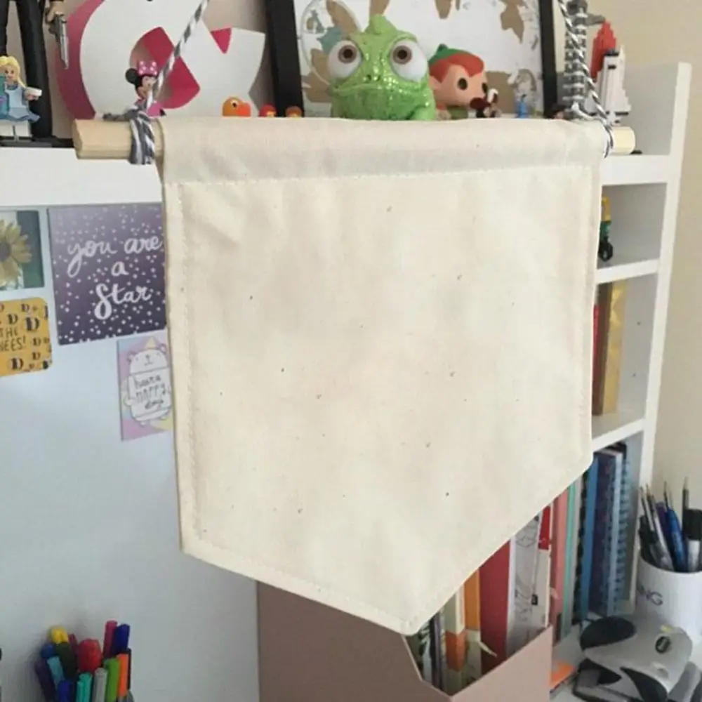 

Nordic Blank Cotton Brooch Pin Badge Holder Hanging Wall Display Banner Storage Flag Home Room Decoration Wall Decoration